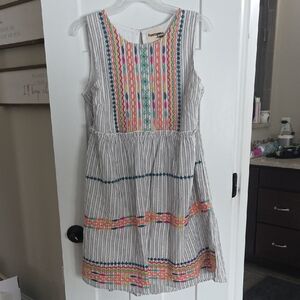 Savanna Jane Womens Colorful Embroidered Dress